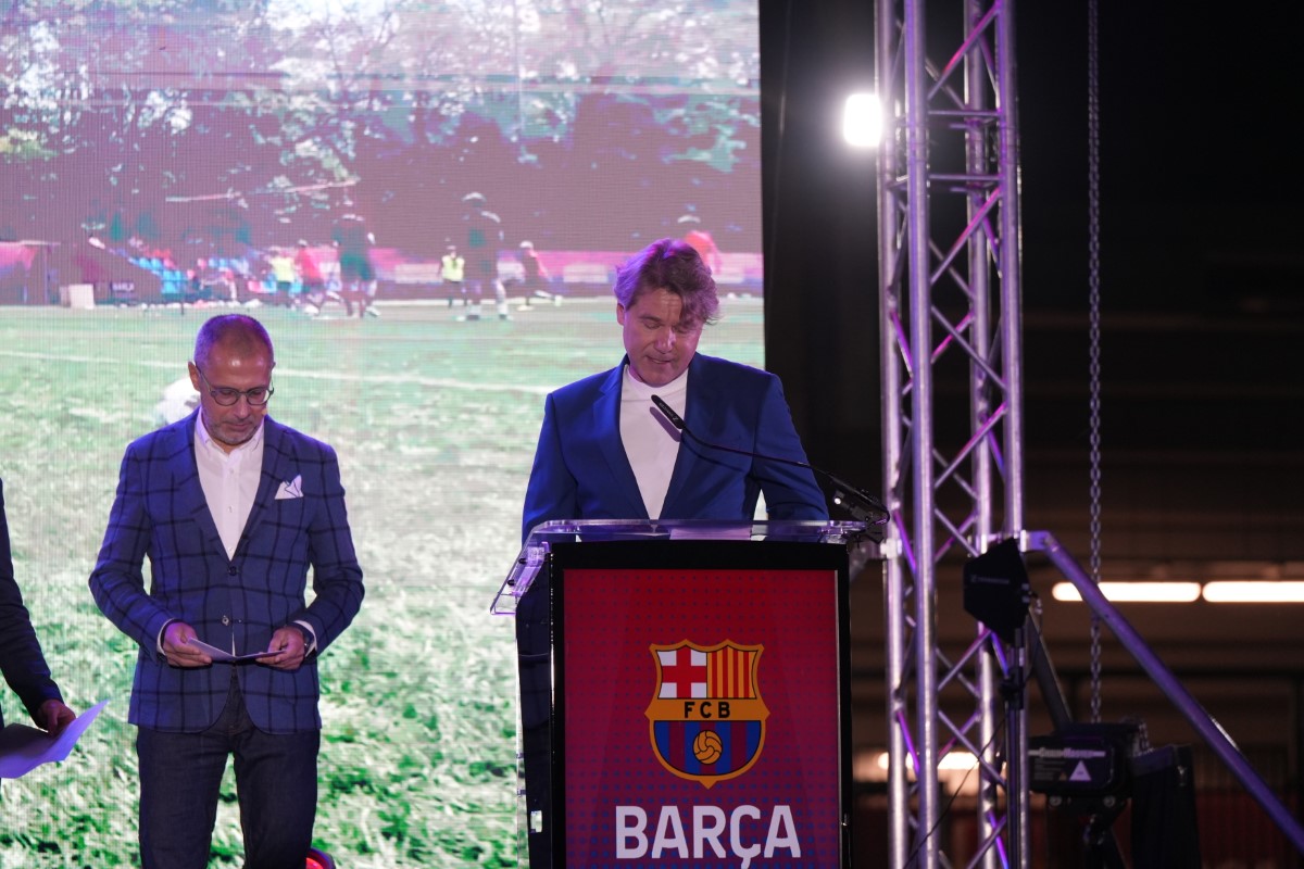 Joan Laporta, lansare academie Barcelona București. Foto: Iosif Popescu