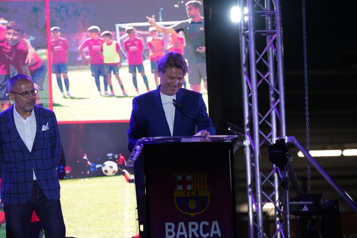 Joan Laporta, lansare academie Barcelona București. Foto: Iosif Popescu
