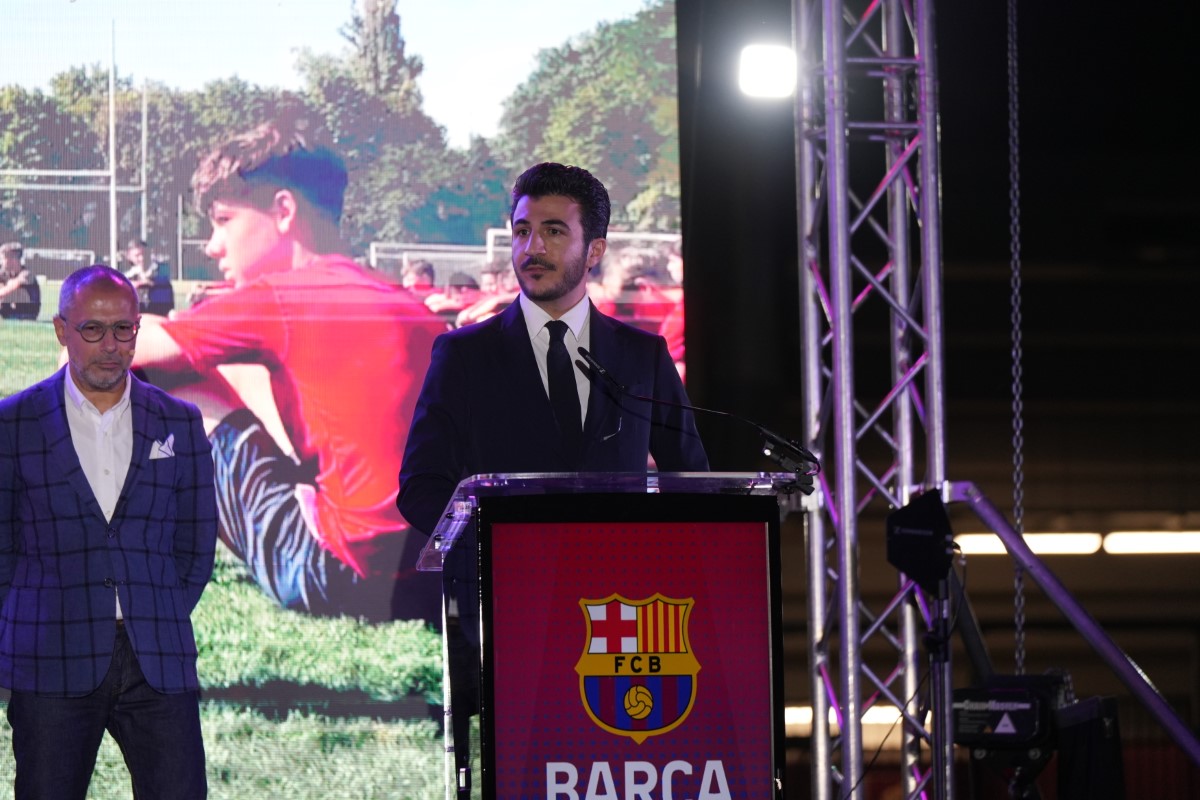 Joan Laporta, lansare academie Barcelona București. Foto: Iosif Popescu