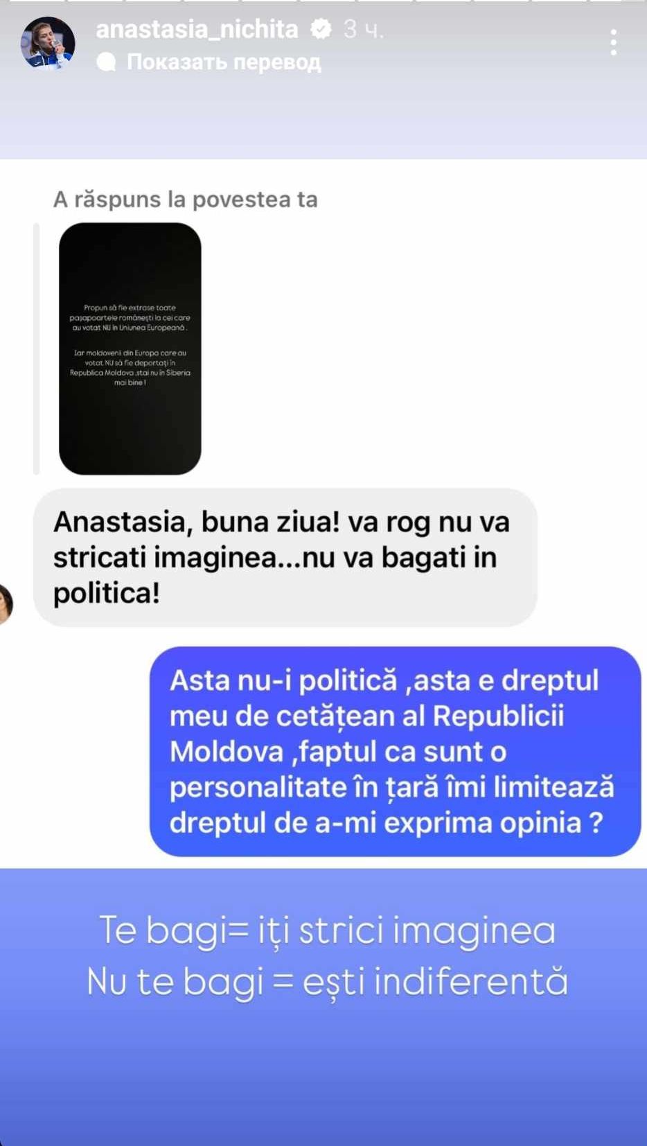 Alegeri în Moldova Mesajul radical al medaliatei olimpice după ce a văzut rezultatele:  „Luați-le pașapoartele, să fie deportați în Siberia!”