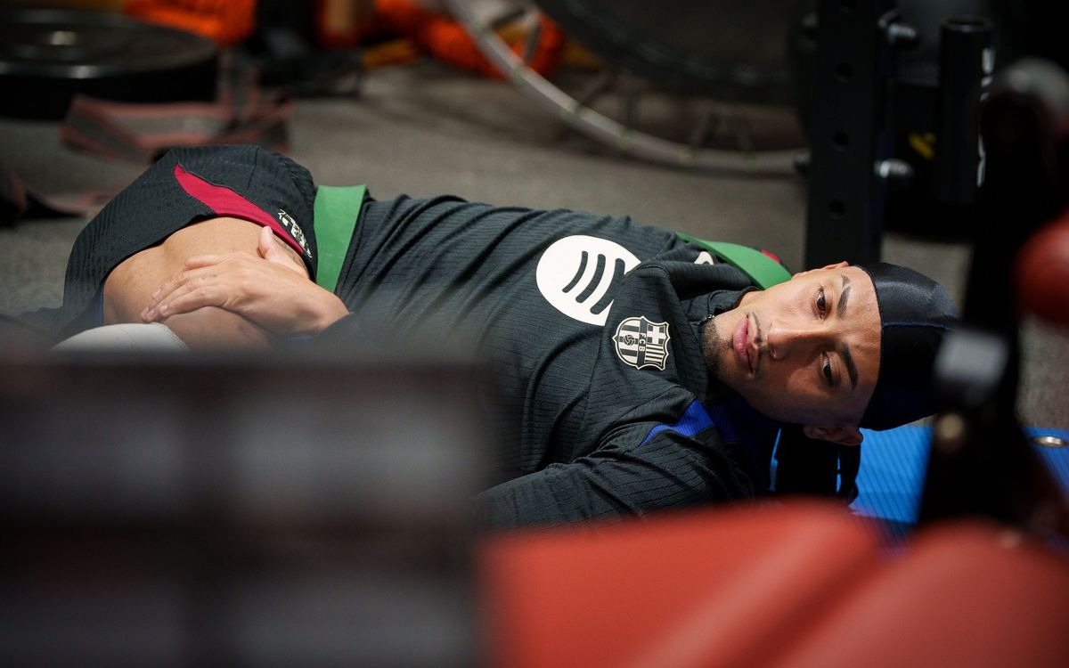 Barcelona, antrenament de recuperare în sală (foto: fcbarcelona.com)