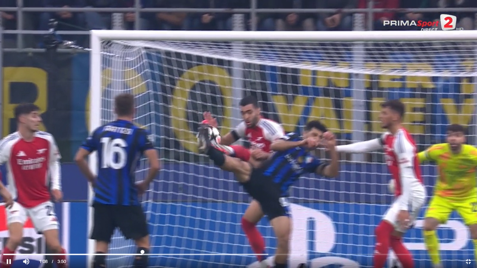Hențul lui Mikel Merino (foto: Prima Sport 1)