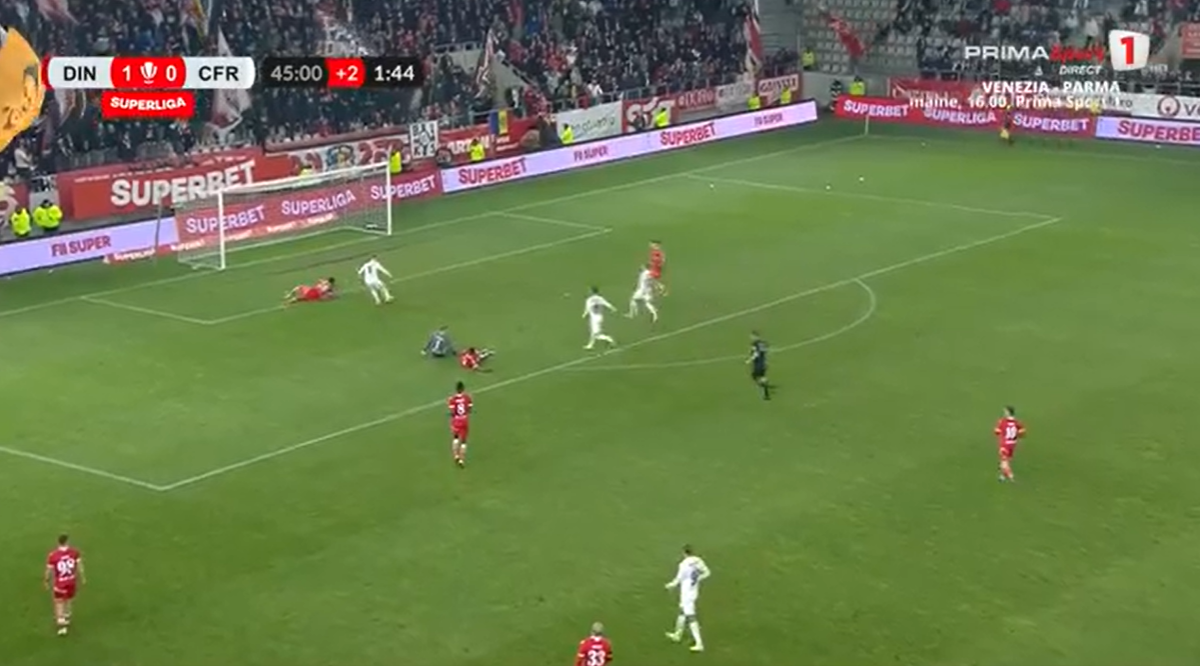 Golul lui Louis Munteanu din Dinamo - CFR