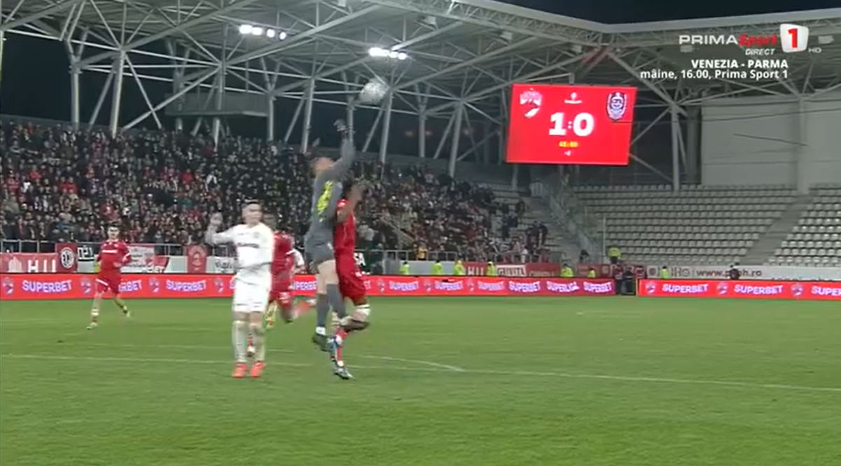 Golul lui Louis Munteanu din Dinamo - CFR