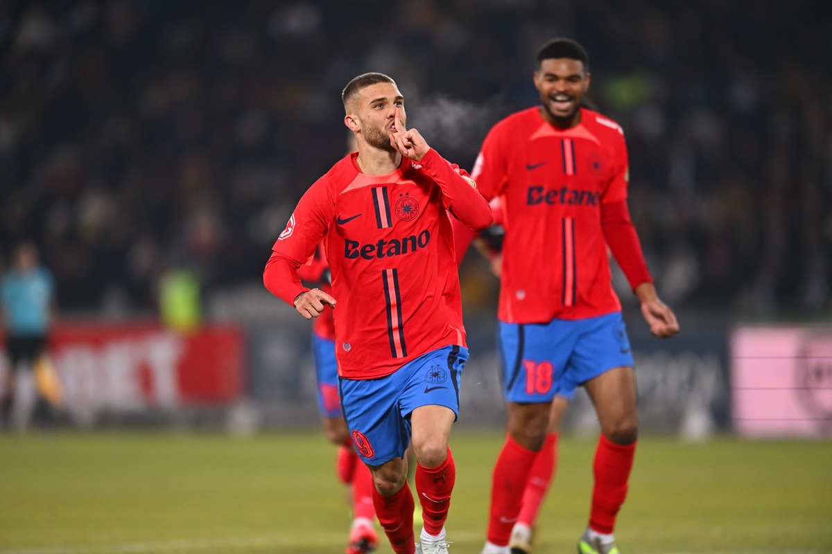 U Cluj - FCSB, Gol Bîrligea/ FOTO: GOLAZO.ro
