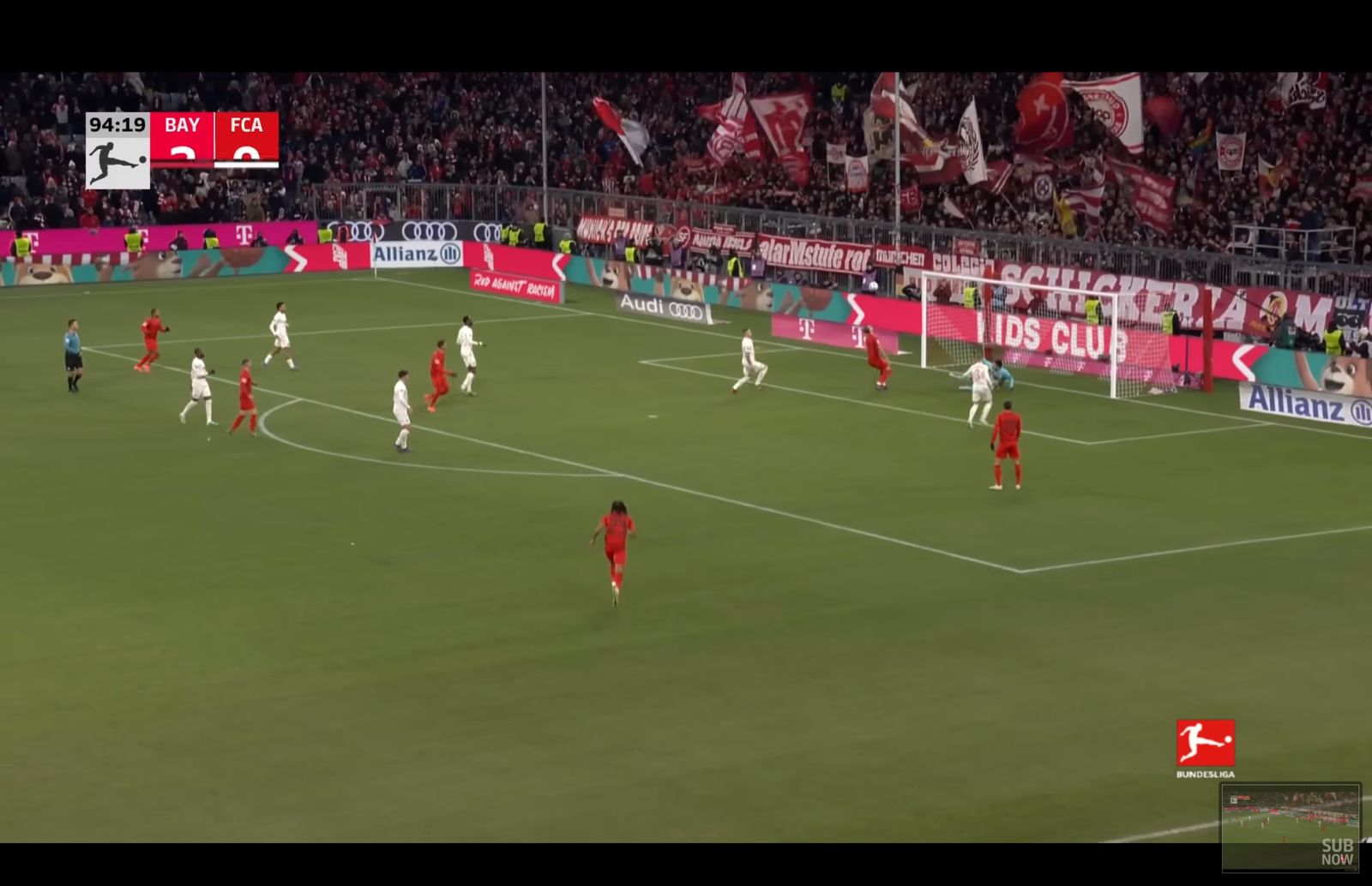 Gol Harry Kane în Bayern Munchen-Augsburg 3-0