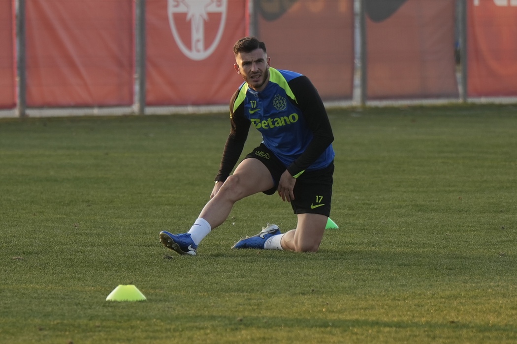 Antrenament FCSB, înainte de meciul Olympiacos. Foto: GOLAZO.ro