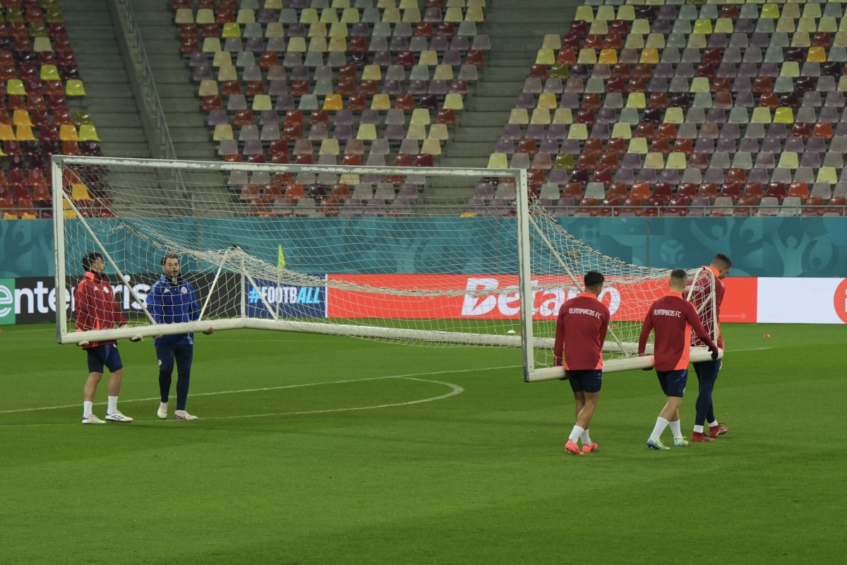 FCSB - Olympiacos. Antrenamentul grecilor. Foto: Iosif Popescu