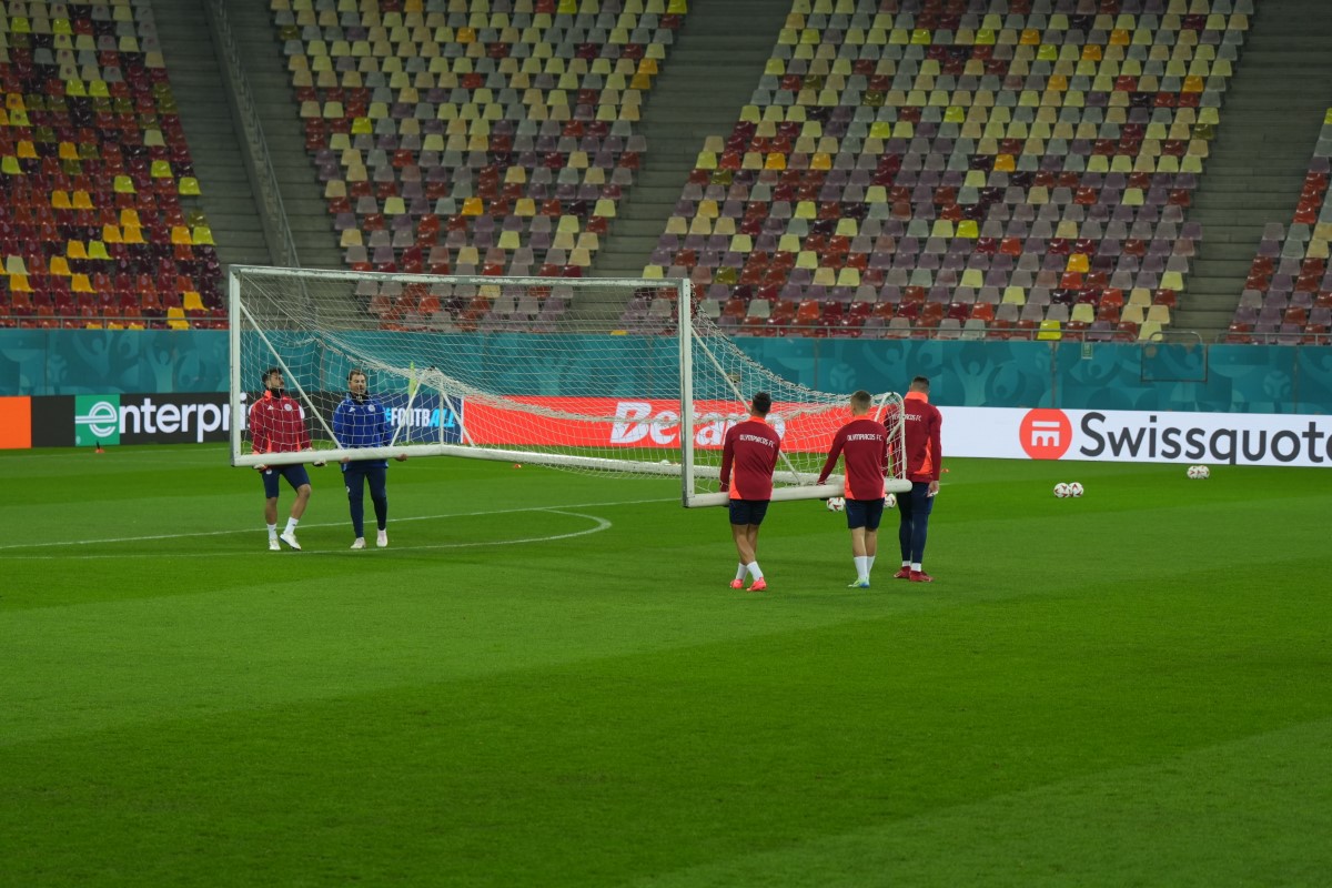 FCSB - Olympiacos. Antrenamentul grecilor. Foto: Iosif Popescu
