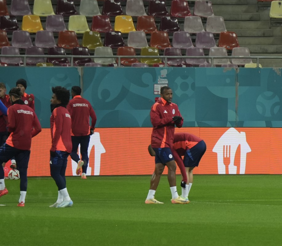 FCSB - Olympiacos. Antrenamentul grecilor. Foto: Iosif Popescu