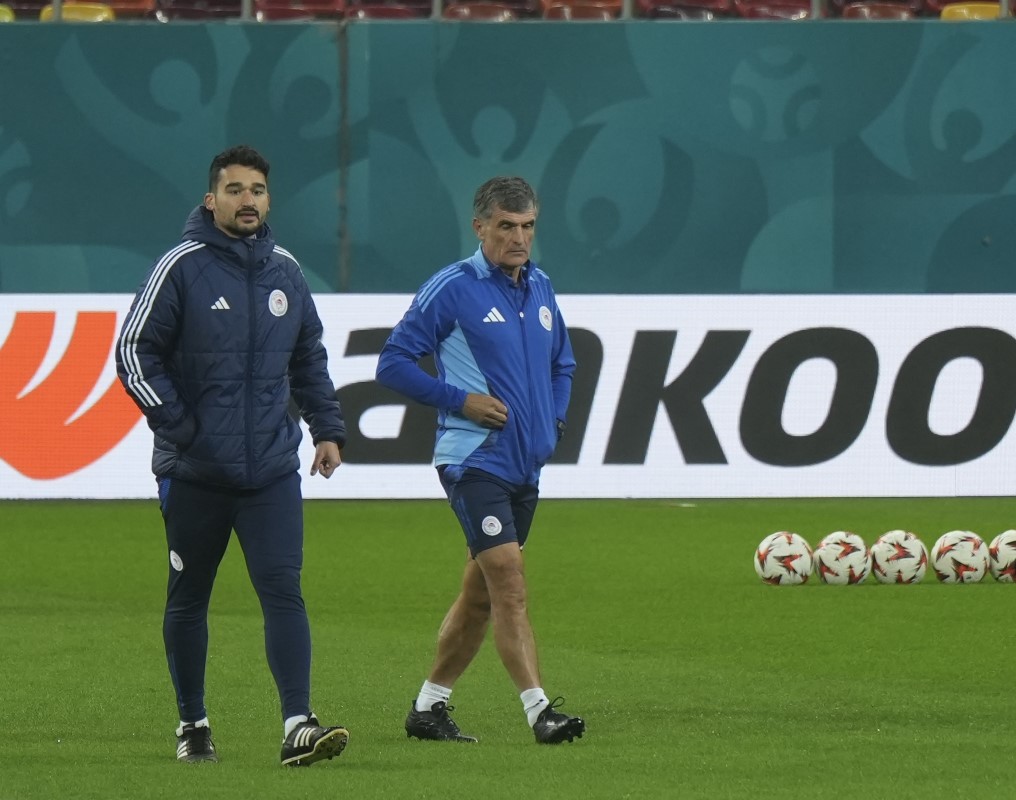 FCSB - Olympiacos. Antrenamentul grecilor. Foto: Iosif Popescu