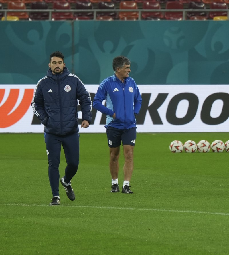 FCSB - Olympiacos. Antrenamentul grecilor. Foto: Iosif Popescu
