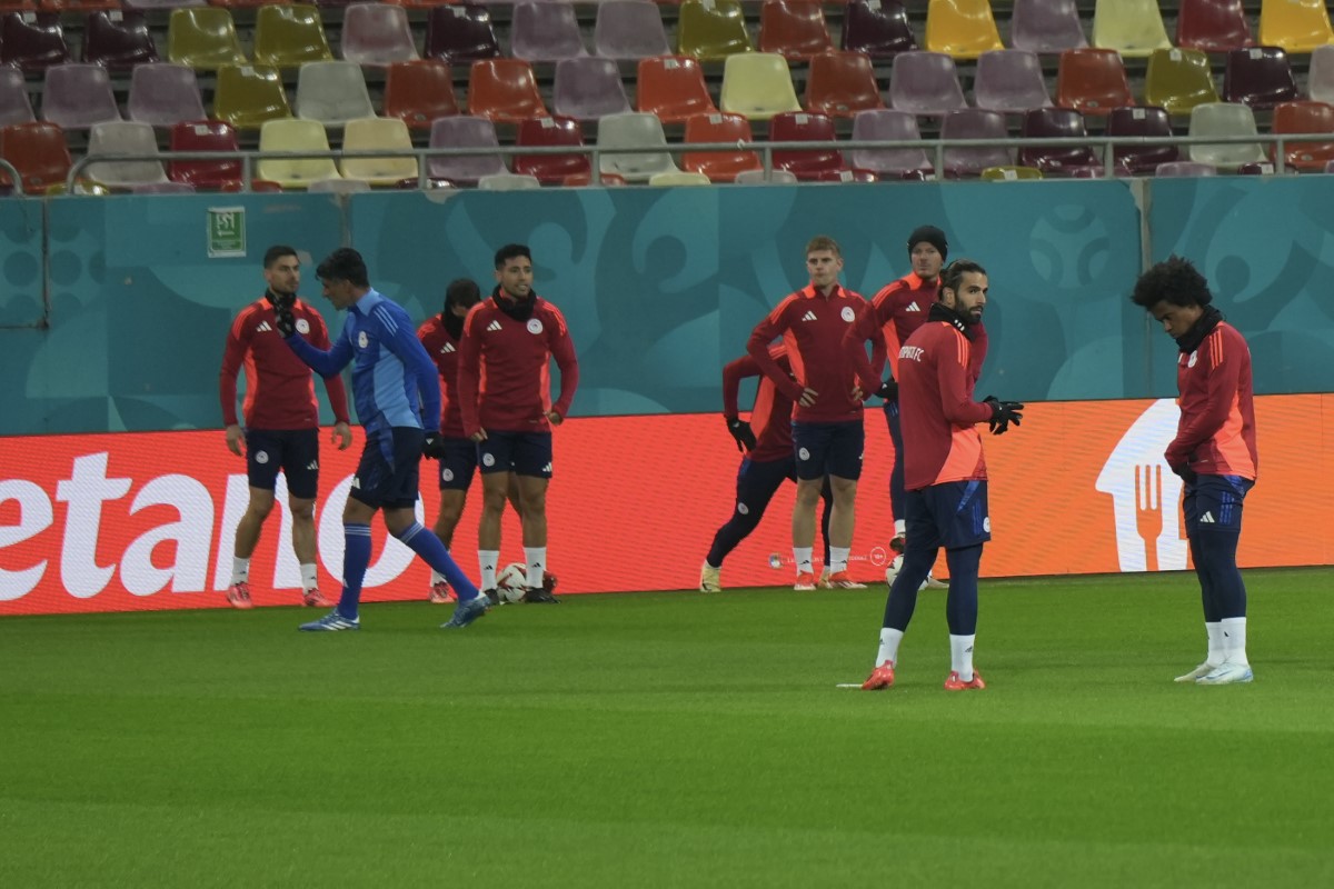 FCSB - Olympiacos. Antrenamentul grecilor. Foto: Iosif Popescu