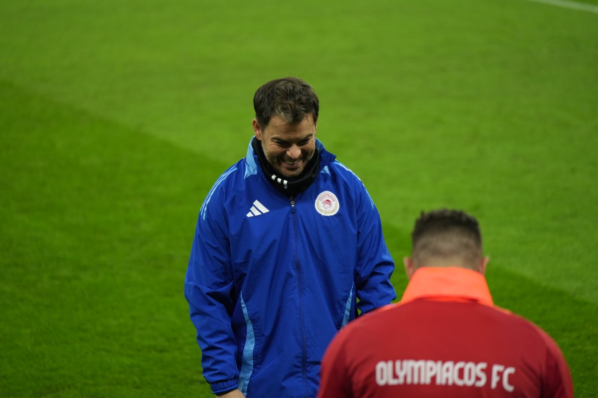 FCSB - Olympiacos. Antrenamentul grecilor. Foto: Iosif Popescu