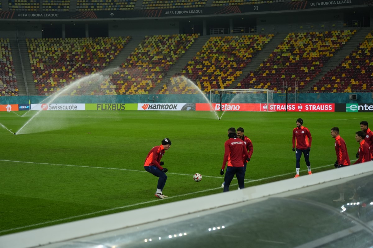 FCSB - Olympiacos. Antrenamentul grecilor. Foto: Iosif Popescu