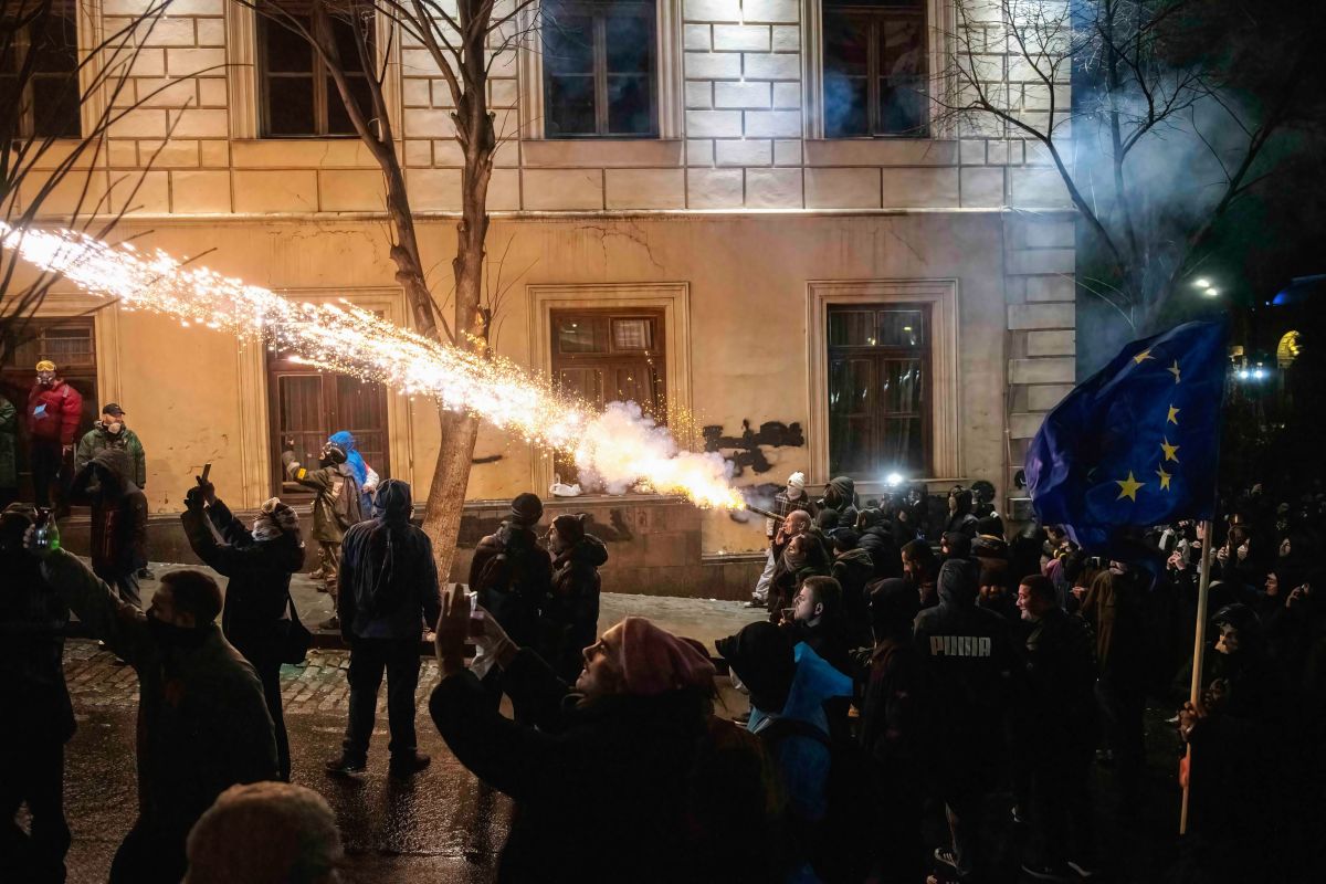 Incidentele violente în timpul protestelor antiguvernamentale din Georgia