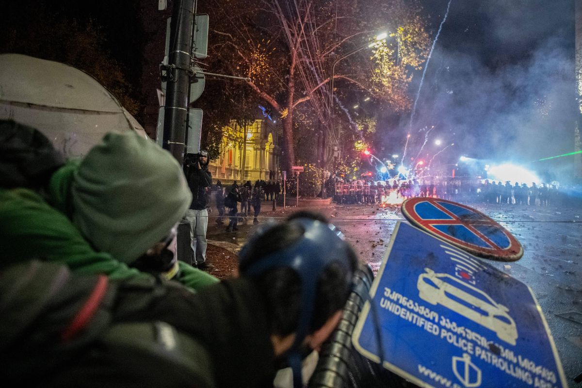 Incidentele violente în timpul protestelor antiguvernamentale din Georgia