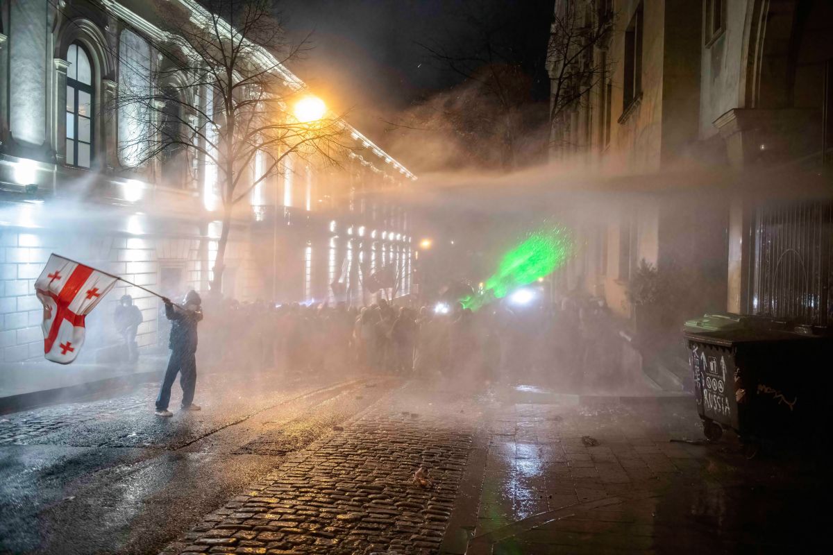 Incidentele violente în timpul protestelor antiguvernamentale din Georgia