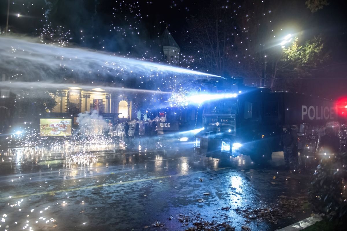 Incidentele violente în timpul protestelor antiguvernamentale din Georgia