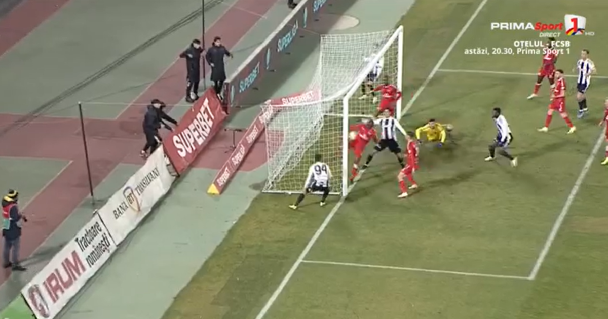 U Cluj - UTA Arad (Captură foto: Prima Sport 1)