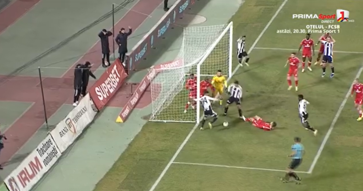 U Cluj - UTA Arad (Captură foto: Prima Sport 1)