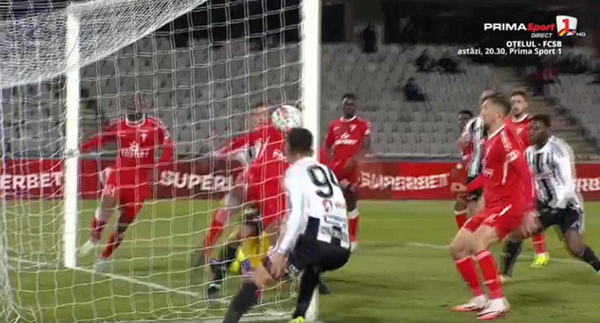 U Cluj - UTA Arad (Captură foto: Prima Sport 1)