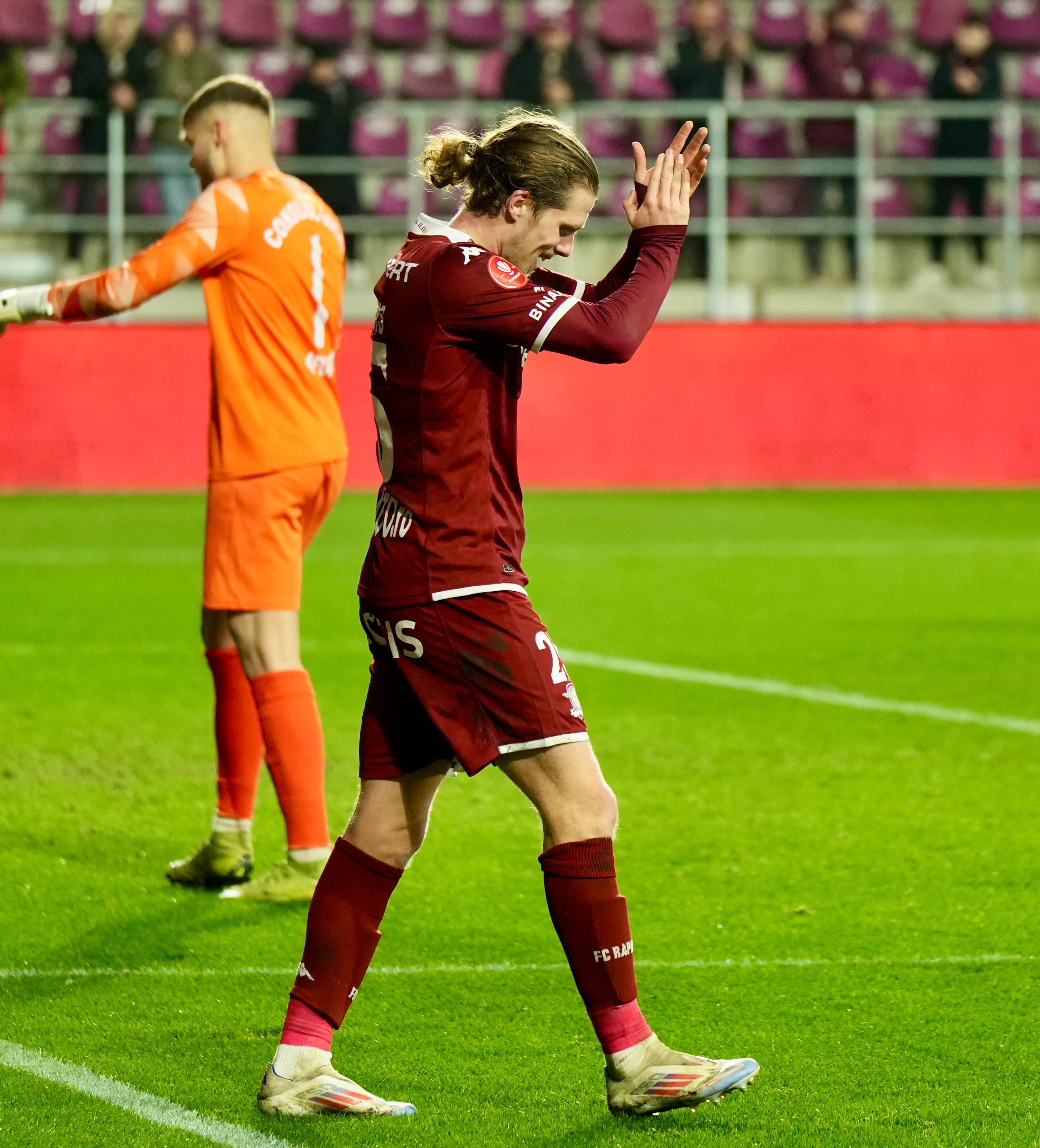 CS Afumati - Rapid, gol Emmers. Foto: Iosif Popescu / GOLAZO.ro