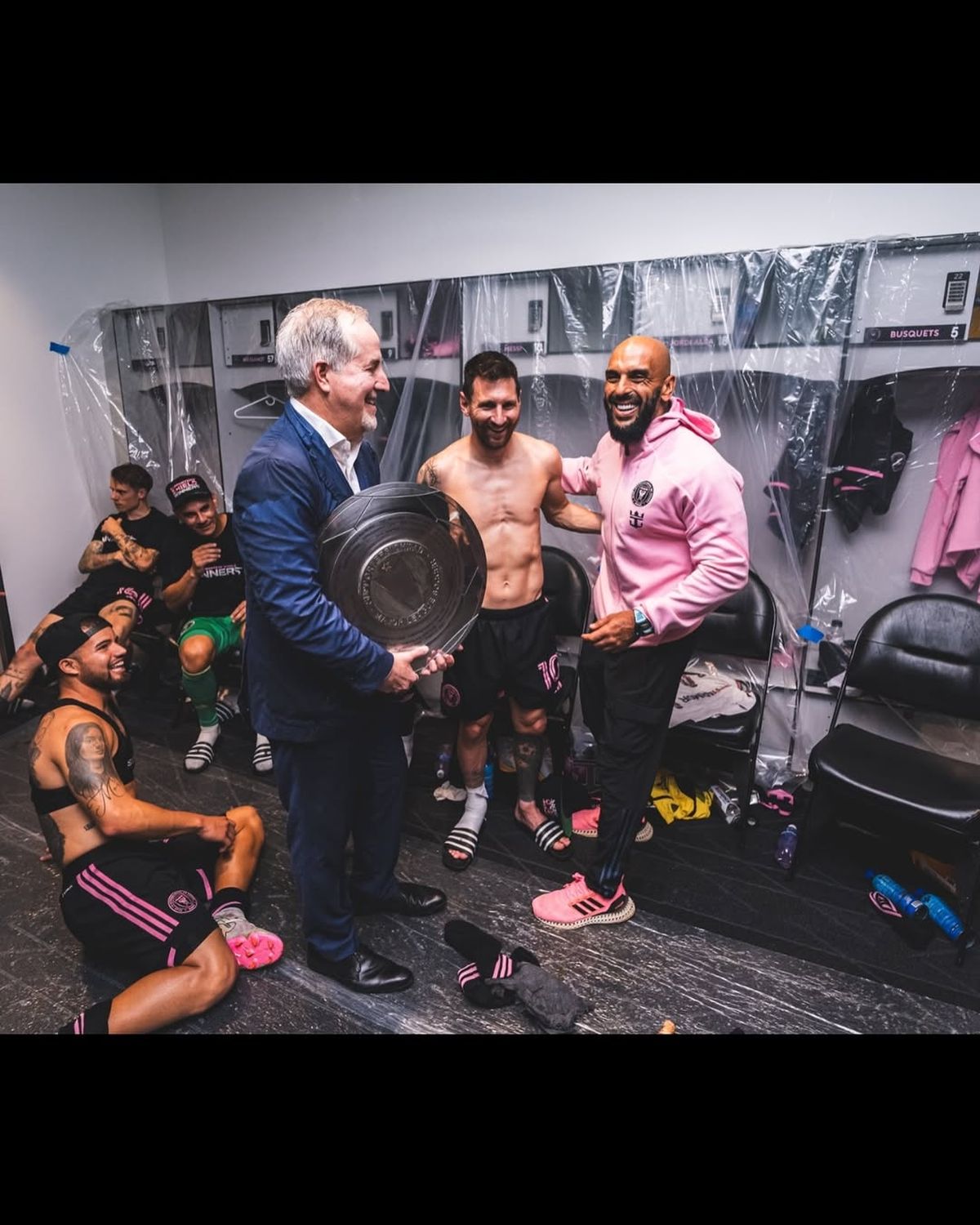 Yassine Cheuko, bodyguardul lui Lionel Messi (foto: Instagram)