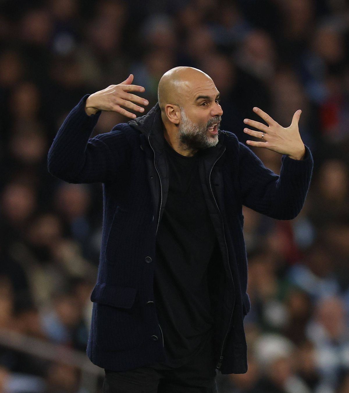 Guardiola, mereu expresiv la marginea terenului Foto: Imago