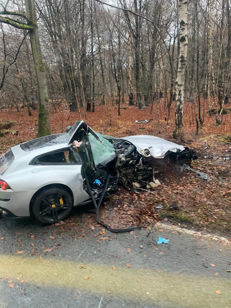 Imagini cu mașina condusă de Michail Antonio (FOTO: X)