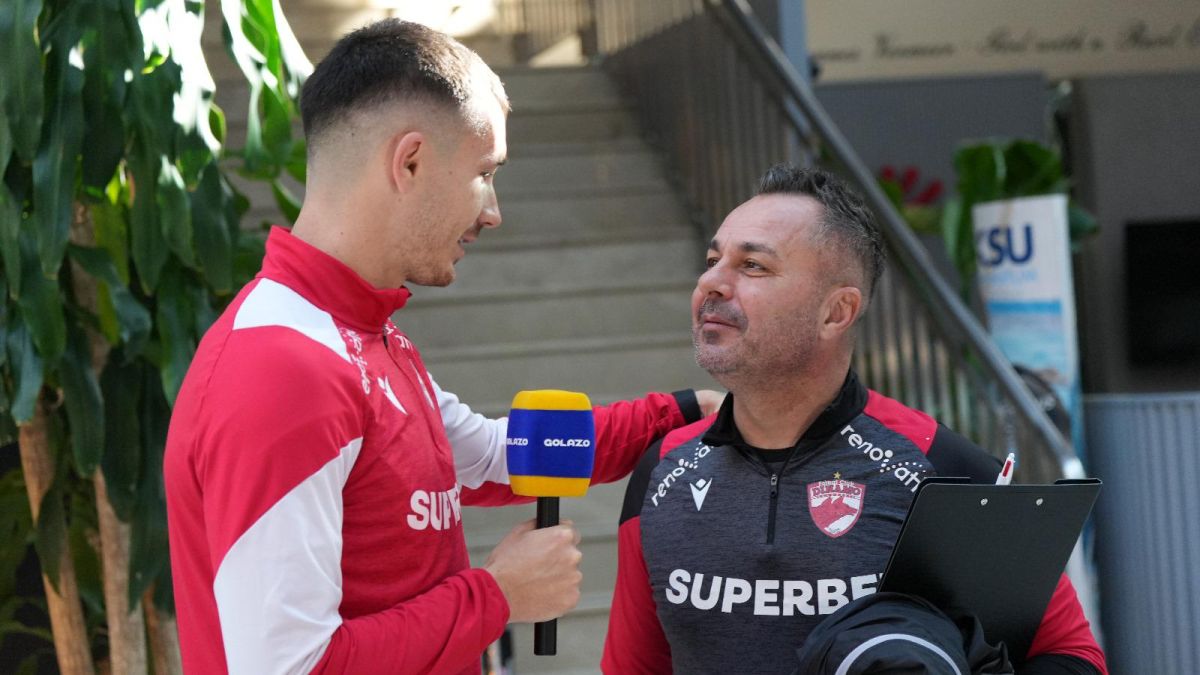 Raul Opruț, de la Dinamo, reporter GOLAZO.ro pentru o zi (foto: Iosif Popescu/GOLAZO.ro)