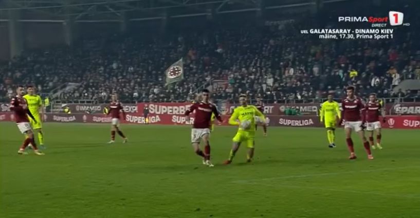 Faza reclamată de Andrei Gheorghiță (Captură foto: Prima Sport)