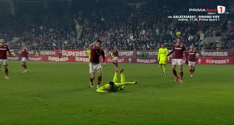 Faza reclamată de Andrei Gheorghiță (Captură foto: Prima Sport)