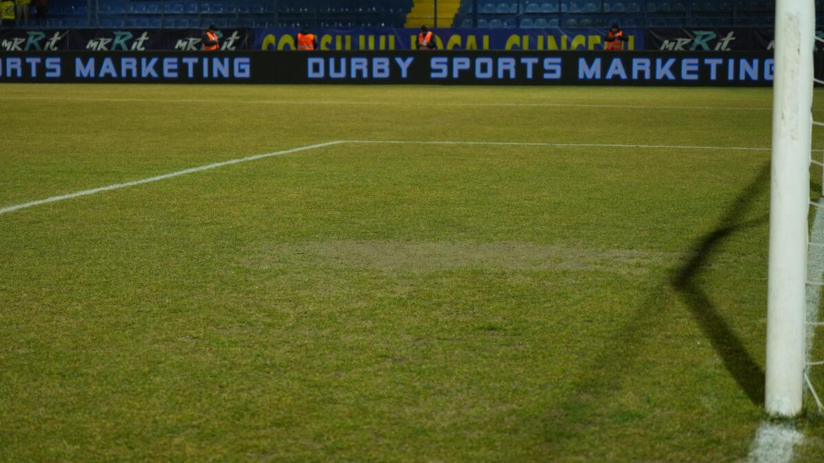 Arena 1 (Clinceni), înainte de Unirea Slobozia - Dinamo. Foto: GOLAZO.ro