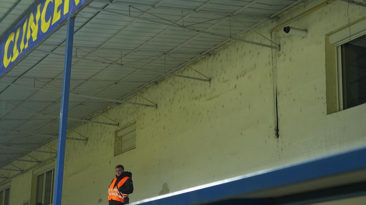 Arena 1 (Clinceni), înainte de Unirea Slobozia - Dinamo. Foto: GOLAZO.ro