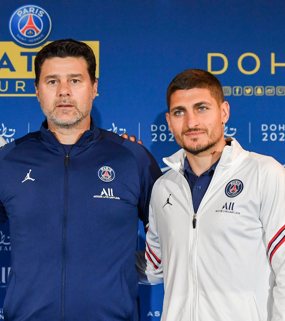 Pochettino și Verratti, la PSG / Foto: Imago