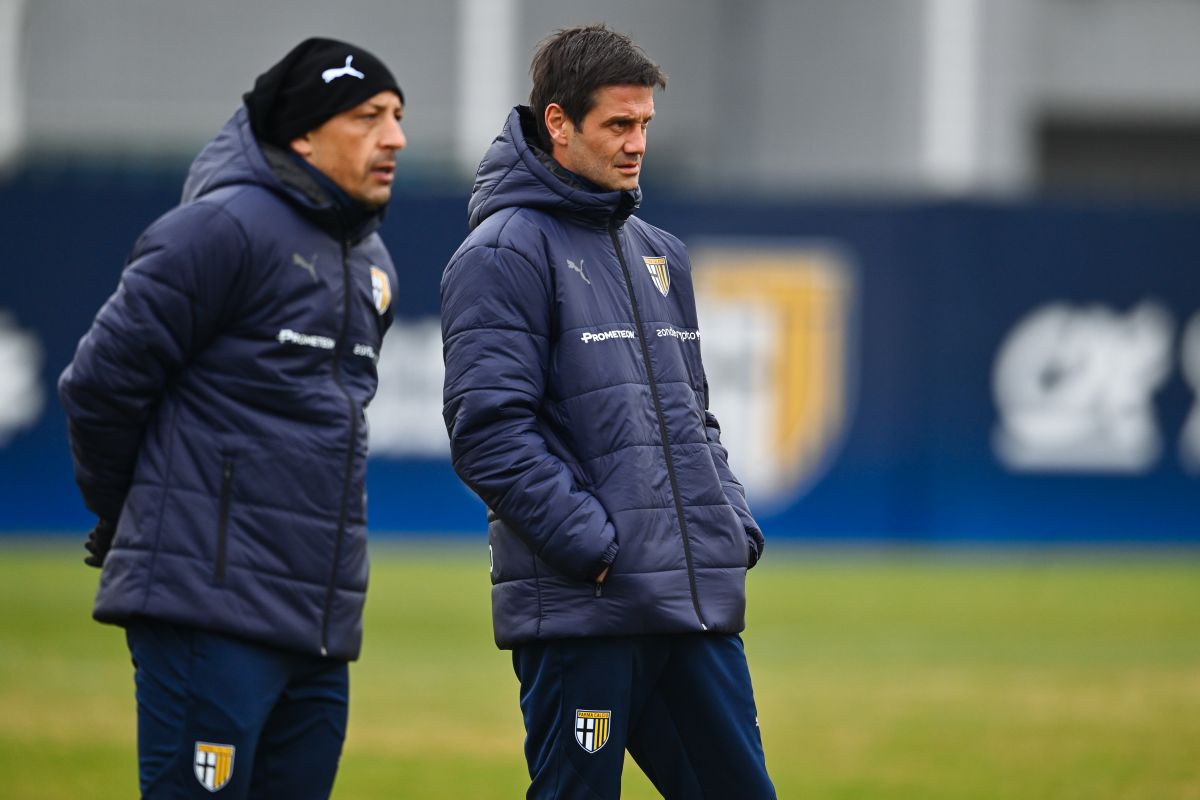 Cristi Chivu, la antrenamentul Parmei Foto: Parma X