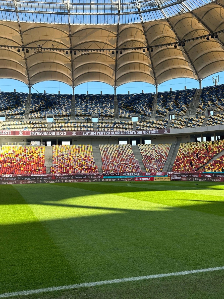 Arena Naţională, decorată de giuleşteni. Foto: GOLAZO.ro