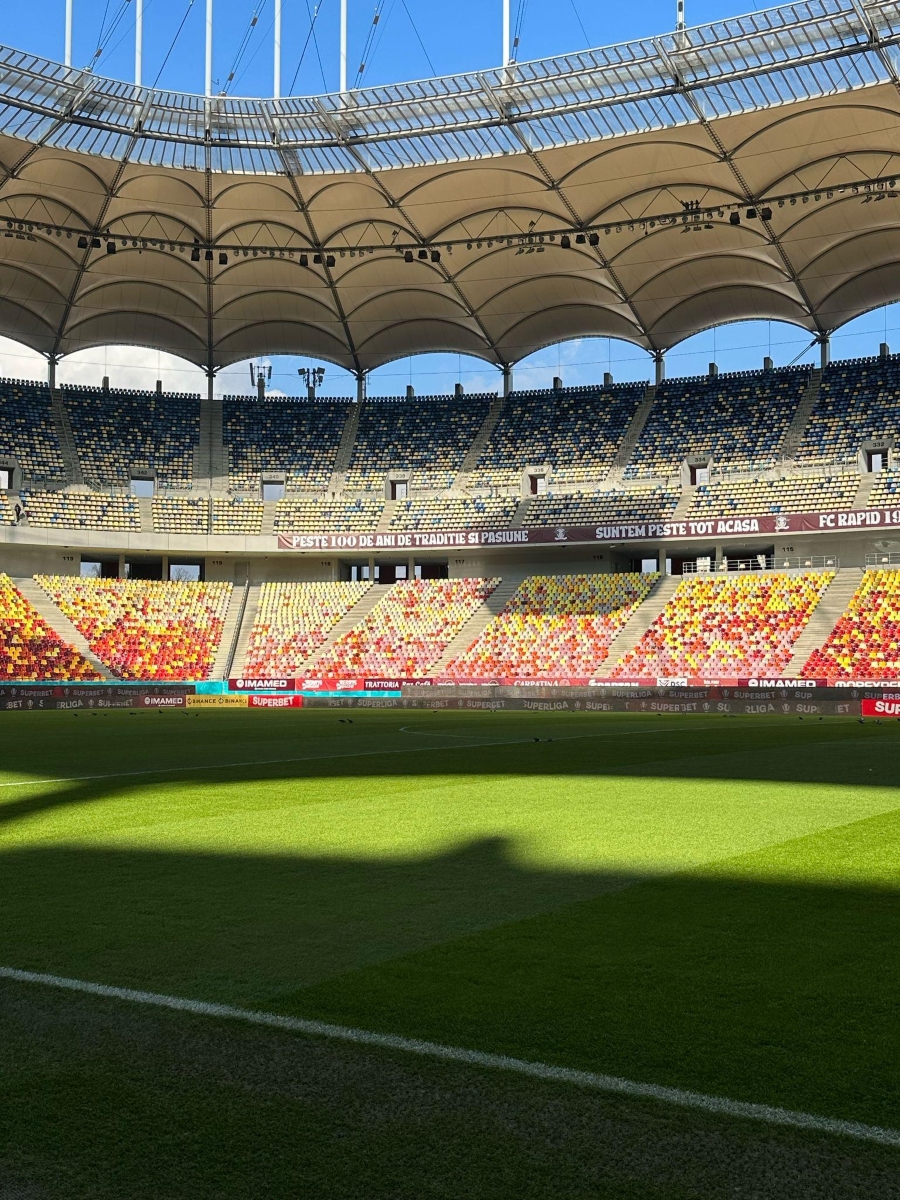 Arena Naţională, decorată de giuleşteni. Foto: GOLAZO.ro