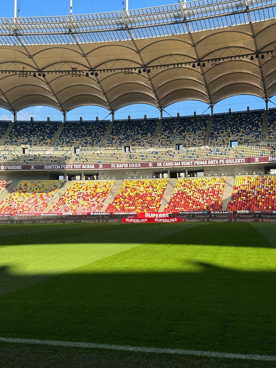 Arena Naţională, decorată de giuleşteni. Foto: GOLAZO.ro