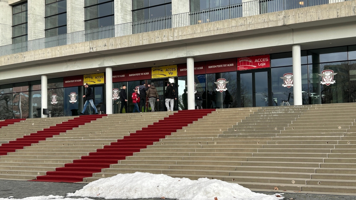 Arena Naţională, decorată de giuleşteni. Foto: GOLAZO.ro