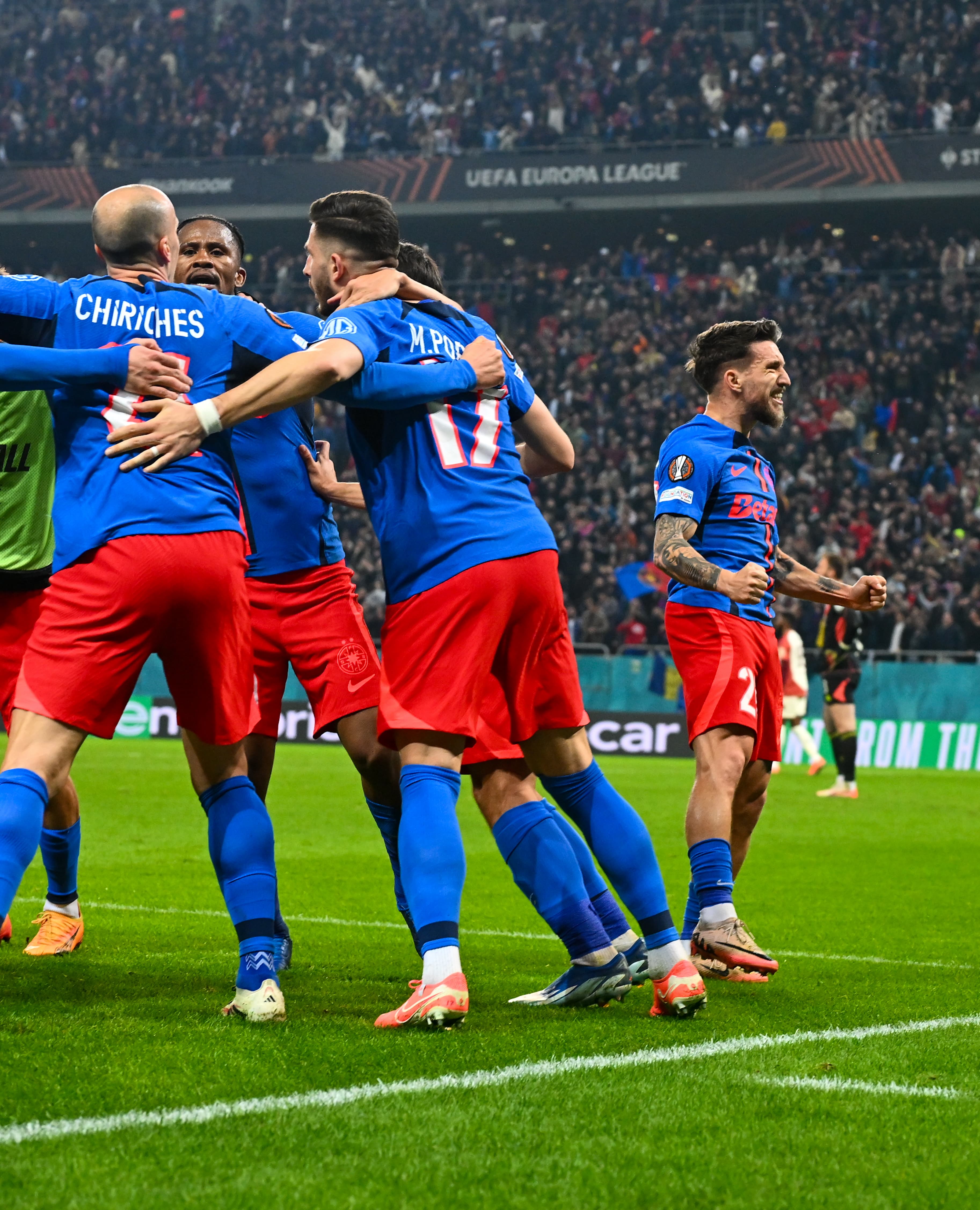 FCSB - Lyon. Foto: Raed Krishan