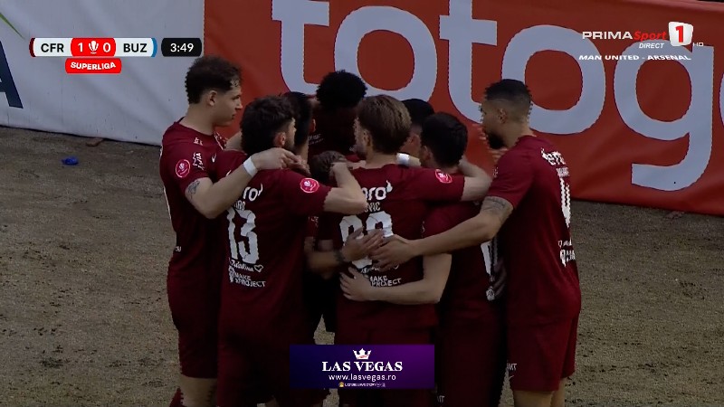 CFR Cluj - Gloria Buzău, 1-0 / Foto: Captură Prima TV