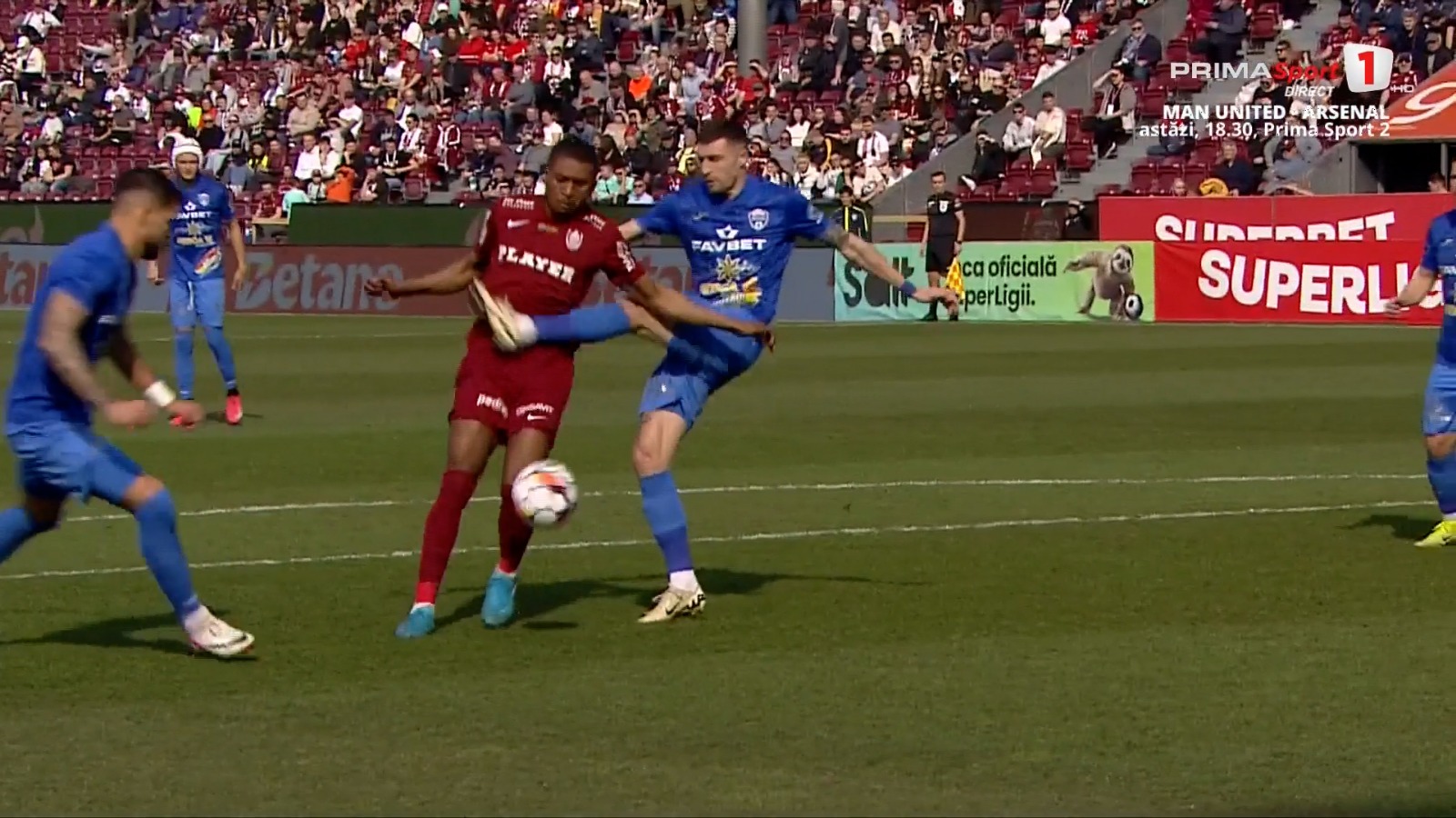 CFR Cluj - Gloria Buzău, 1-0 / Foto: Captură Prima TV