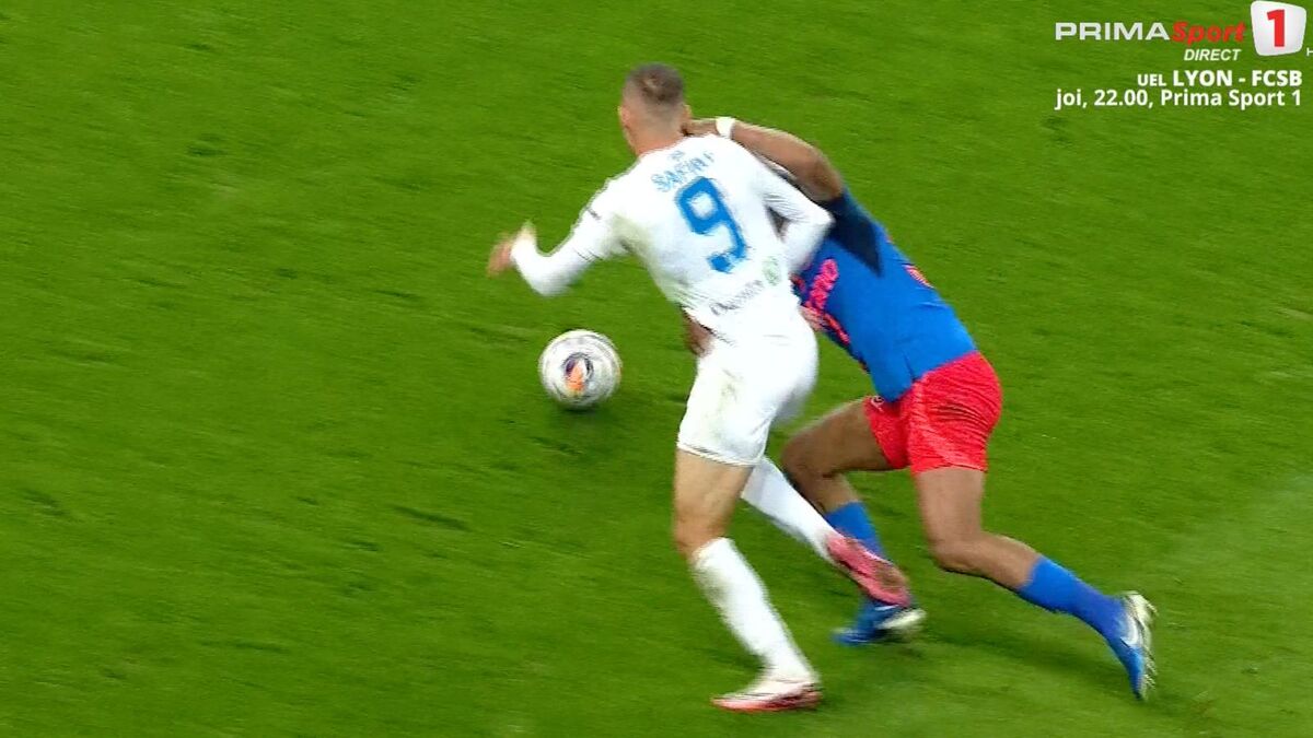 Ngezana, aproape de eliminare în FCSB - Universitatea Craiova/ Foto: captură ecran Prima Sport .jpeg