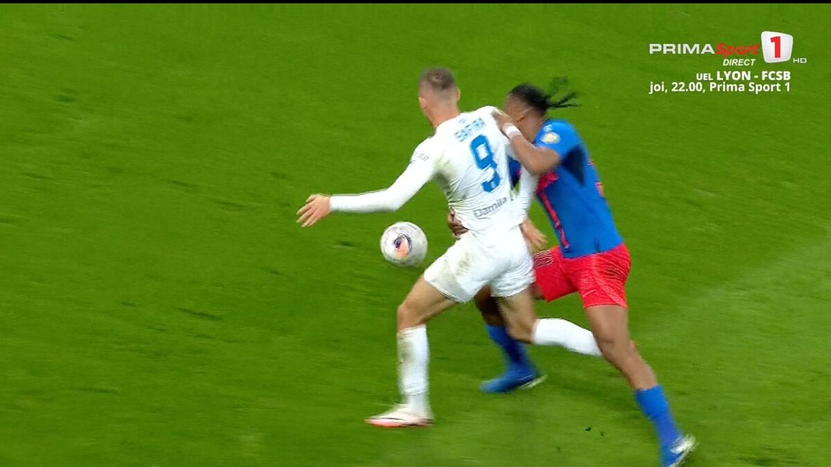 Ngezana, aproape de eliminare în FCSB - Universitatea Craiova/ Foto: captură ecran Prima Sport .jpeg