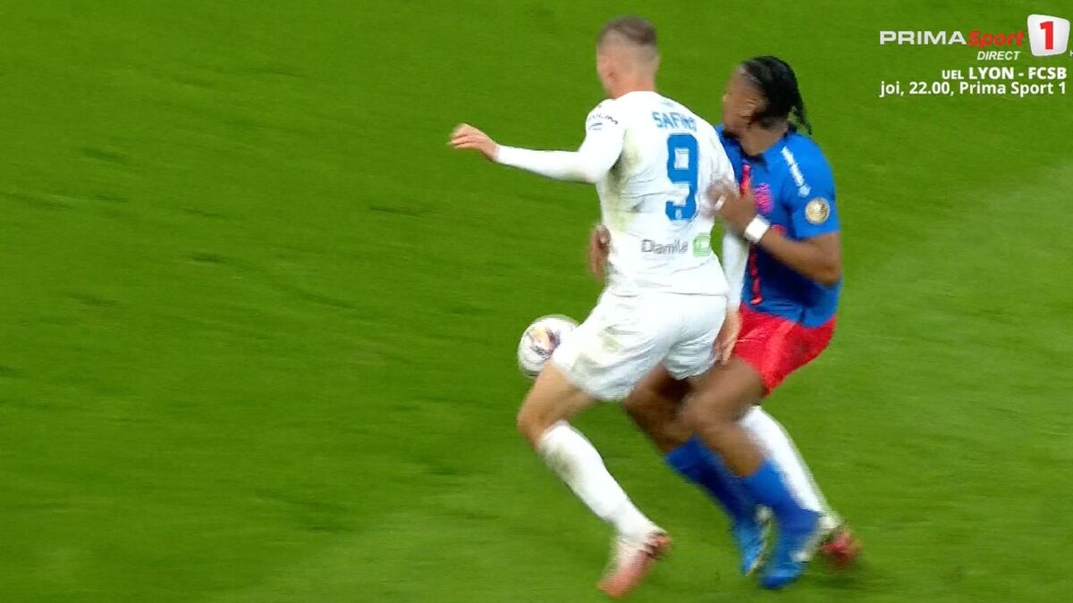 Ngezana, aproape de eliminare în FCSB - Universitatea Craiova/ Foto: captură ecran Prima Sport .jpeg