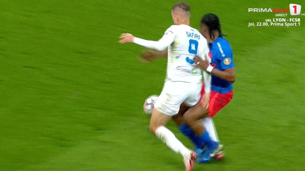 Ngezana, aproape de eliminare în FCSB - Universitatea Craiova/ Foto: captură ecran Prima Sport .jpeg
