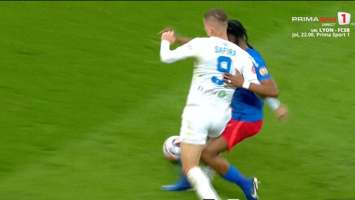 Ngezana, aproape de eliminare în FCSB - Universitatea Craiova/ Foto: captură ecran Prima Sport .jpeg