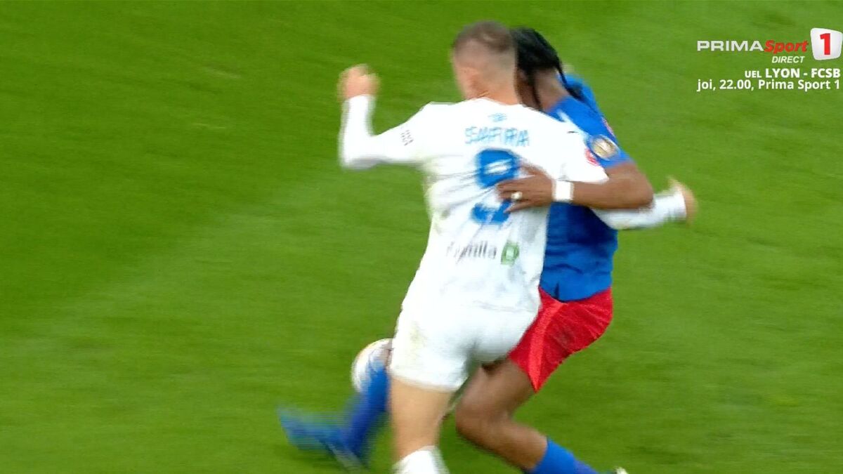 Ngezana, aproape de eliminare în FCSB - Universitatea Craiova/ Foto: captură ecran Prima Sport .jpeg
